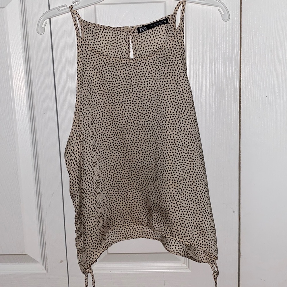 ZARA TIE UP SIDE TOP